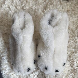 Sorel Cozy White Fuzzy Slippers sorel